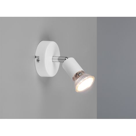 LED Wandstrahler 1 flammig Metall Weiß, Breite 8cm (1/5)