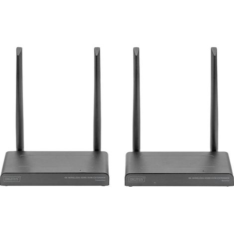 Digitus DS-55328 Set de transmission sans fil HDMI 150 m 3840 x 2160 Pixel Multi Viewer 4x, fonction tableau blanc numé