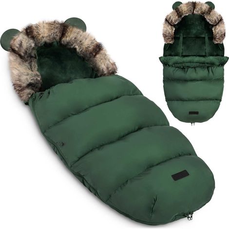 Elmi RicoKids Kinderwagen-/Schlittenschlafsack – Khaki (1/5)