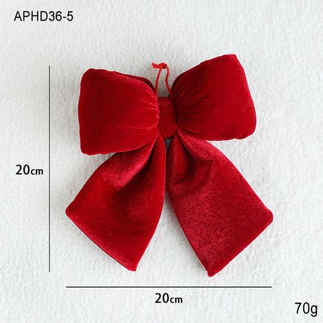 Décoration de Noël/Souvenir en velours rouge melon moyen (1/2)