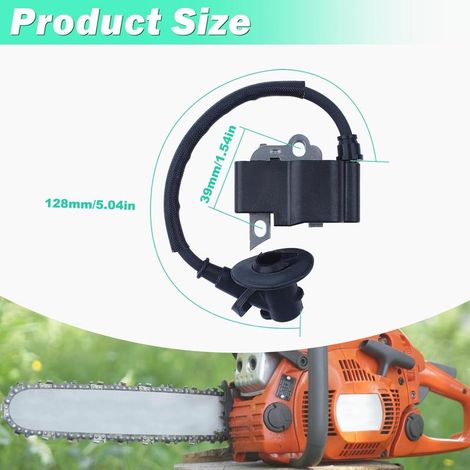 Satz mit 1 Zündspulenmodul für Stihl MS181 MS211 MS211C MS171, Ersatzteilserie mit Zündkerze 1139 400 1307 (1/5)