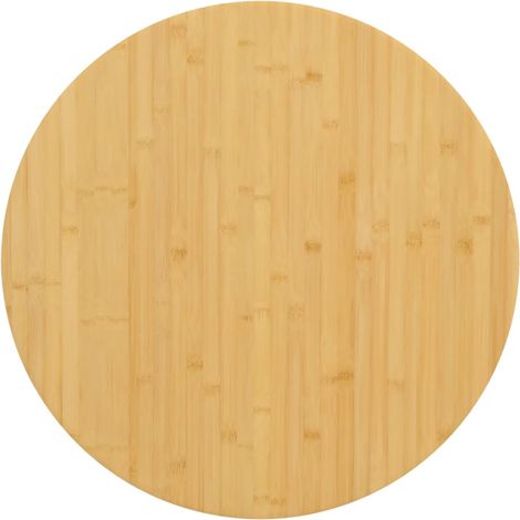 Tablero de mesa de bambú Ø70x1,5 cm