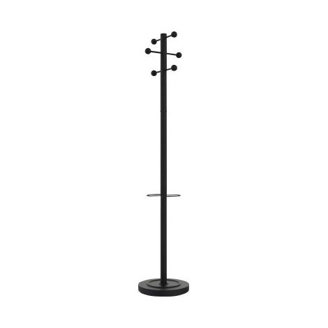 UNILUX Garderobenständer UNILUX Access 34 x 175 cm (D. x H) Stahl epoxidharzbeschichtet schwarz