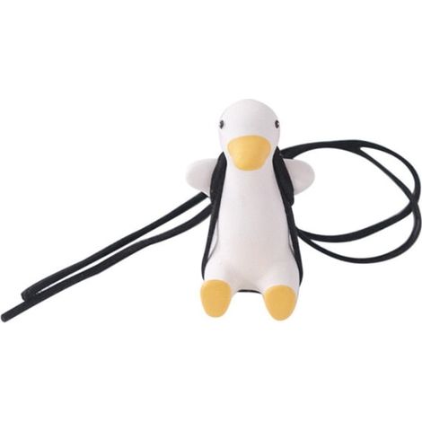 Canard berçant mignon pour rétroviseur auto, pendentif voiture décoratif, accessoire intérieur parfumé fait main, figurine canard balance (lot de 1) (1/2)