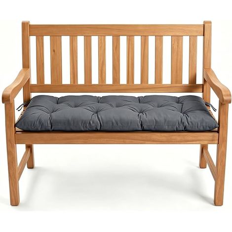 Garden Bench Cushion 10cm Thick Waterproof Non-Slip with Fixing Seat for Furniture Balcony Patio 120x50cm (1/5)