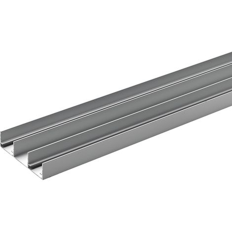 Hettich Führungsprofil SlideLine 16plus Aluminium, silberfarben, 1 Stück Möbelbeschläge
