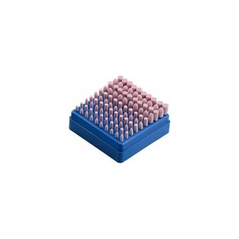 Tête de meulage en silex 3X3mm, tête de meulage rouge, tête de meulage pour métal, élimination de la rouille, polissage des moules, tête de meulage électrique, 100 ensembles (1/5)