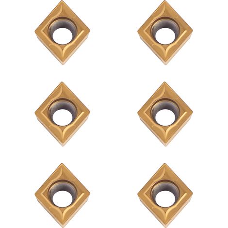 10 pièces plaquettes carbure CNC pour tour à métaux, outils de coupe tournage fraisage avec boîte (1/5)