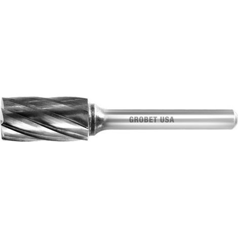 FRESAS ROTATIVAS M/DURO CILIN. CON CORTE FRONTAL P/ALUMINIO 9.5 MM. MANGO 6 MM.
