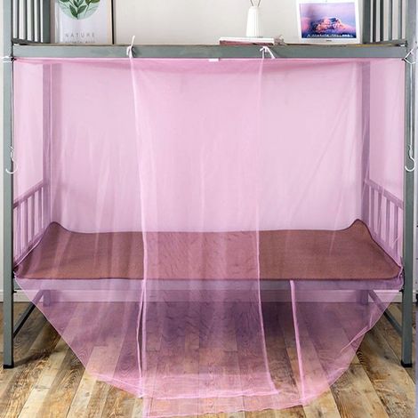 Mosquitera luminosa con forma de luna, 90 x 190 cm, malla fina, para el hogar y camping, decoración de dosel de cama.