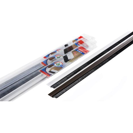 GEKO Bas-de-porte PVC brosse100cmblanc - GEKO (1/4)