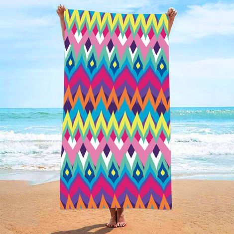 Strandtuch, ultrafeines, saugfähiges Strandtuch aus Fasern, bedrucktes Handtuch, Strandmatte