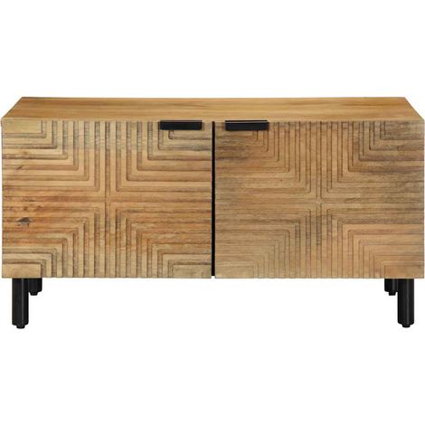 Maison Exclusive - Tavolino da Salotto Marrone 80x50x40 cm Legno Massello di Mango (1/5)