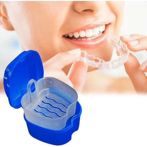 Boîte de bain pour prothèse dentaire détachable en PP de qualité alimentaire, étui pour (1/4)