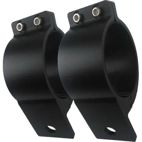 Paire de colliers de serrage tubulaires en aluminium de 7,6 cm (3 pouces) pour pare-buffle, galerie de toit, arceau de sécurité (1/3)