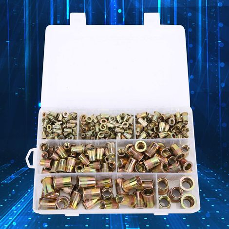 Coffret de 300 écrous à riveter à tête plate (1/5)