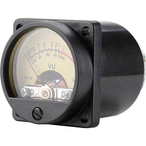 Amplificateur de niveau audio professionnel rétroéclairé en forme de VU avec carte de commande, format compact, adapté aux outils audio DIY. (1/5)