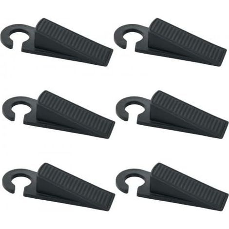 Set di 6 fermi per porte universali in gomma morbida e antiscivolo, adatti a tutti i tipi di pavimento, paracolpi in silicone per casa, scuola e ufficio (1/5)