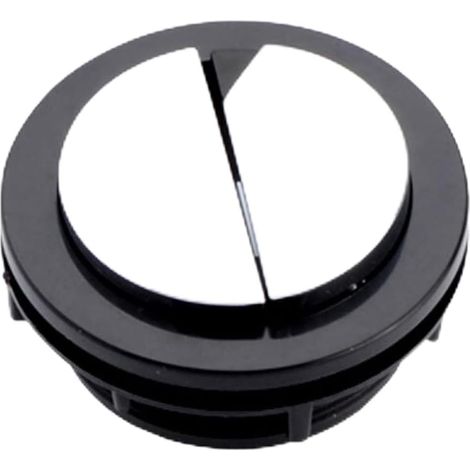 Bouton-poussoir double for chasse d'eau de toilettes, noir (1/3)
