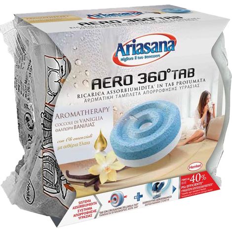 ricarica universale in tab "aero 360°" fiori di campo 450 grammi - ariasana