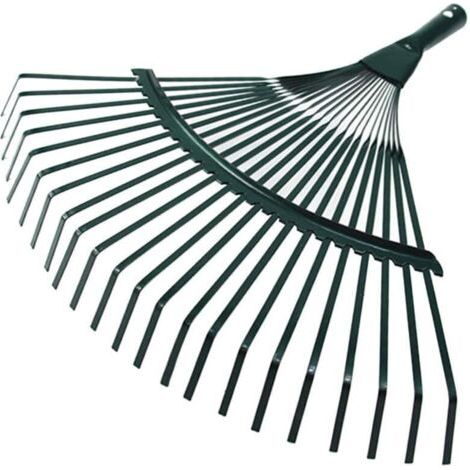 Balai à feuilles 22 dents - Outil de jardin pour jardinage, jardinage, entretien du jardin (1/5)