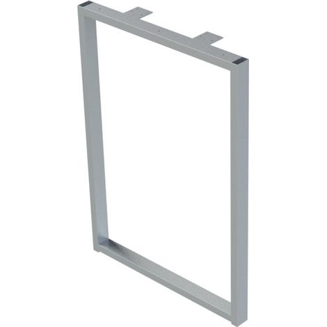 pata metálica usha altura estructura metálica rectangular acabado gris