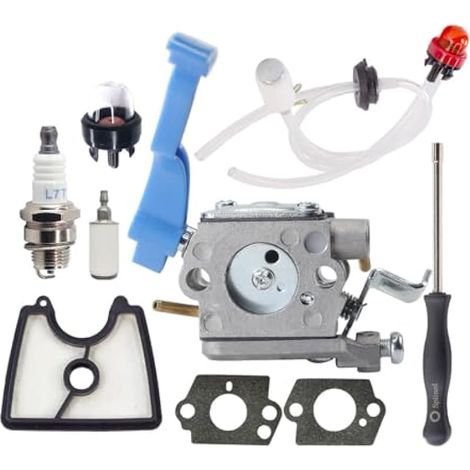 Compatible avec le carburateur 125B 125BV pour souffleur de feuilles Husqvarna 125BX 125BVX ZAMA C1Q-W37 Jonsered B2126 C1Q-W37 545112101 Carb Engine (1/4)
