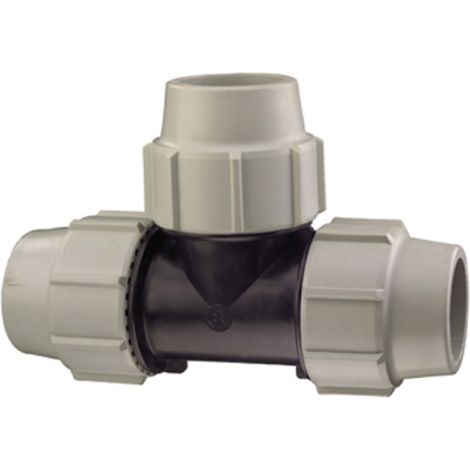 Raccordo Tee Intermedio a Compressione Doppia Femmina Ø 90 PN16 PSN