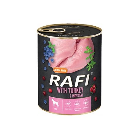 Croquettes pour chien Rafi dinde myrtille canneberge 24 x 800 g