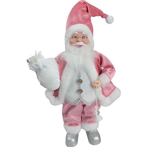 Figura De Papá Noel De Resina - Adorno Navideño Para Interior - Escena Navideña - Decoración De Mesa Y Estantería - Unidad (1/5)