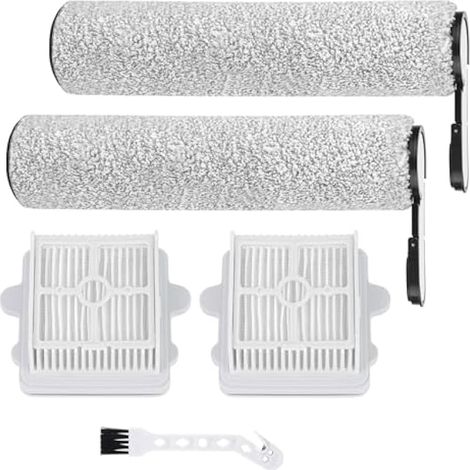 Accessori F25 applicabili per Roborock F25 GT, F25 ACE, F25 RT, F25 LT, F25 ALT, F25 XT, F25 ACE Combo, Kit di accessori di ricambio F25 Combo per aspirapolvere a secco e a umido: 2 rulli spazzola, 2