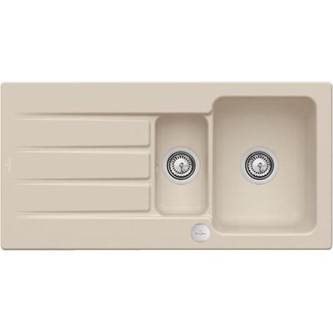 VB Einbauspüle Architectura 60 XR 336502 1000x510mm Rechteck Almond CeramicPlus (1/5)
