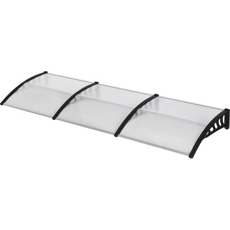 Türvordach aus Polycarbonat, Eingangsmarkise mit Aluminiumverkleidung, Regen- und UV-Schutz