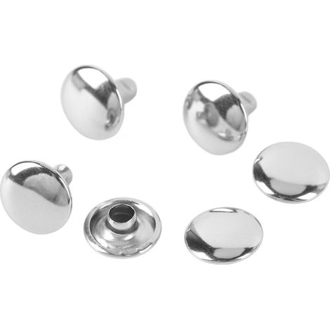 Kit de 500 rivets à double tête pour la décoration de sacs et vêtements en cuir, rivets bombés, accessoires de maroquinerie, 10 x 8 mm (1/5)