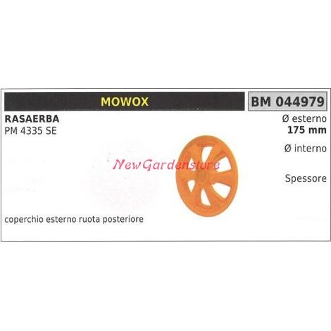 Coperchio ruota posteriore MOWOX rasaerba tosaerba tagliaerba PM 4335 SE 044979