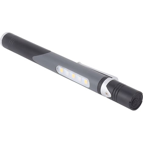 Stylo lampe LED rechargeable USB Micro 5V/3,7V 300mAh Gris IPX6 Mini lampe lampe stylo réutilisable pour travaux d'inspection et de réparation (1/5)