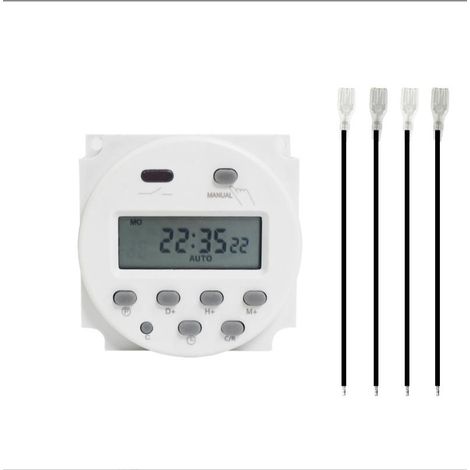 Prise 12V programmateur numérique prise de courant avec affichage numérique LCD antivol avec boîtier étanche/boîte de jonction (1/5)