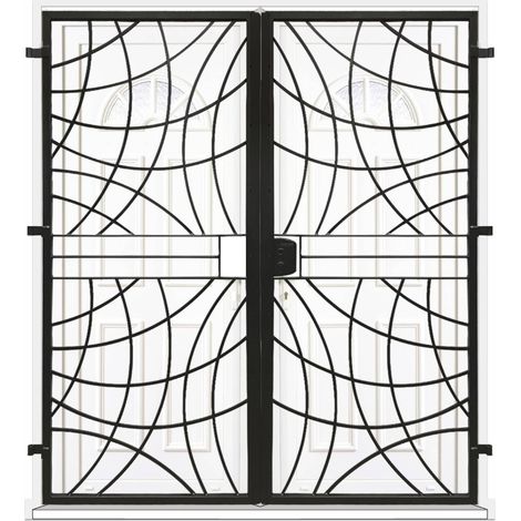 Grille porte Arcade -2 vantaux pour encadrure H=200 cm x L=180 cm (côte tableau) (1/2)