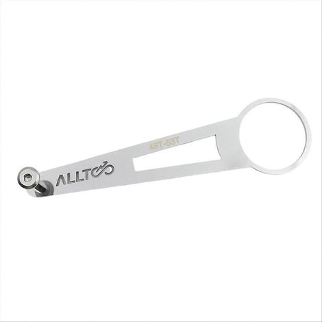 Faltbarer Kettenschutz für Fahrräder mit einem Kettenblatt (48-53 Zähne), Absturzsicherung aus Aluminiumlegierung, kompatibel mit Einfachantrieben, robuster Schutz für Mountainbikes und Citybikes, Mon (1/5)