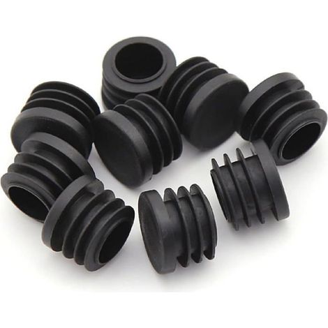 Lot 20 bouchons plastique noir 16 mm – Caches ronds intérieurs – Pour pieds chaises, bureaux, tables, meubles (1/5)
