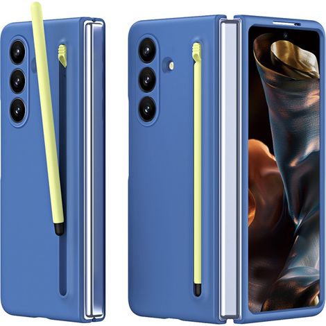 Custodia con vetro e stilo per Samsung Galaxy Z Fold7 - blu (1/5)