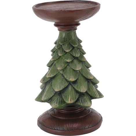 Vintage Kerzenhalter aus Kunstharz für die Heimdekoration, als Stumpenkerze, Weihnachtsbaumkerze, klein (1/4)