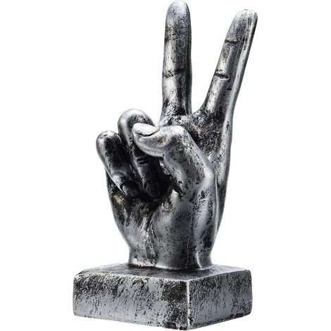 Figura De Resina Con Gestos De Dedos - Decoración Artística Para Hogar Y Oficina - Figura De Victoria - Unidad (1/5)