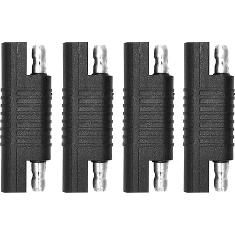 SAE-Reverse-Stecker, SAE-Reverse-Polaritäts-Adapterstecker, Schnelltrenn-Verlängerungskabelstecker für Solarpanel, Batterieladegerät, Automobil. (4 Stück)