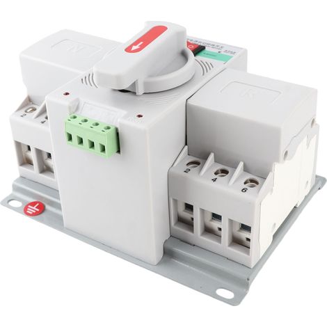 Commutateur de transfert automatique intelligent 3 pôles 380V 63A avec disjoncteur miniature à double alimentation (1/5)