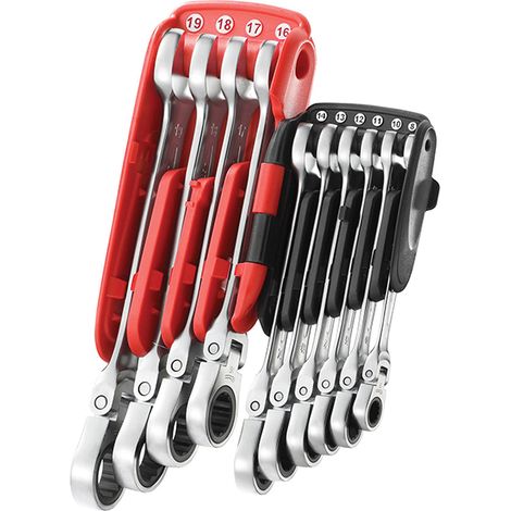 Facom 467BF.JP10PB 467BF.JP10PB Ratchet Combination Flexi Wrench Set, 10 Piece FCM467BFJP10