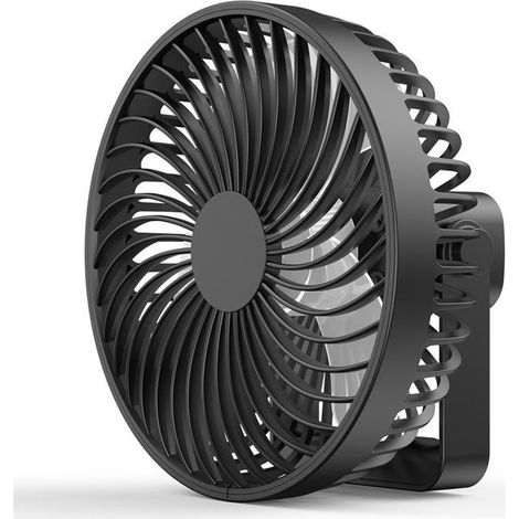 Ventilatore portatile ricaricabile tramite USB, mini ventilatore da campeggio, adatto a diverse situazioni tra cui tende da soffitto, montaggio a parete, scrivania e utilizzo portatile, del marchio Aq