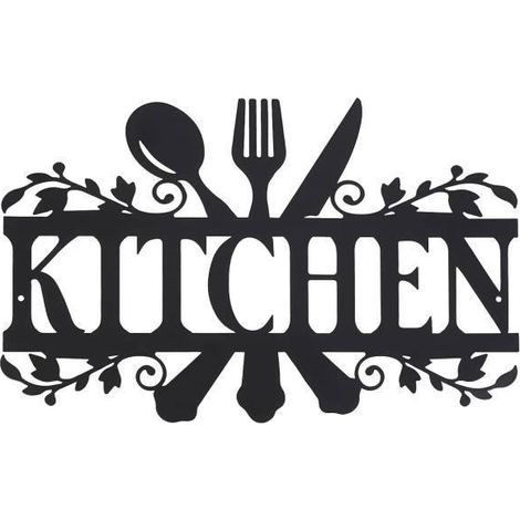 Art Mural en MtalPlaque en Mtal de Cuisine Dcoration Murale Suspendre Rustique en Mtal Ornement dart Mur OBJET DE DECORATION MURALE (1/4)