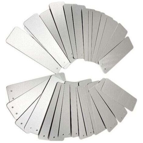 100 étiquettes en aluminium pour le jardin - Rectangle, panneaux de signalisation pour l'extérieur, panneaux en métal, étiquettes pour les plantes de jardin, panneaux de signalisatio (1/4)