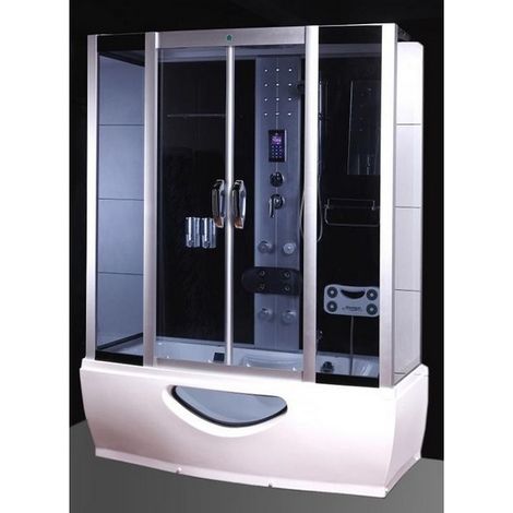 Bagno Italia Cabina idromassaggio 170x85 cm con vasca bluetooth e led (1/3)